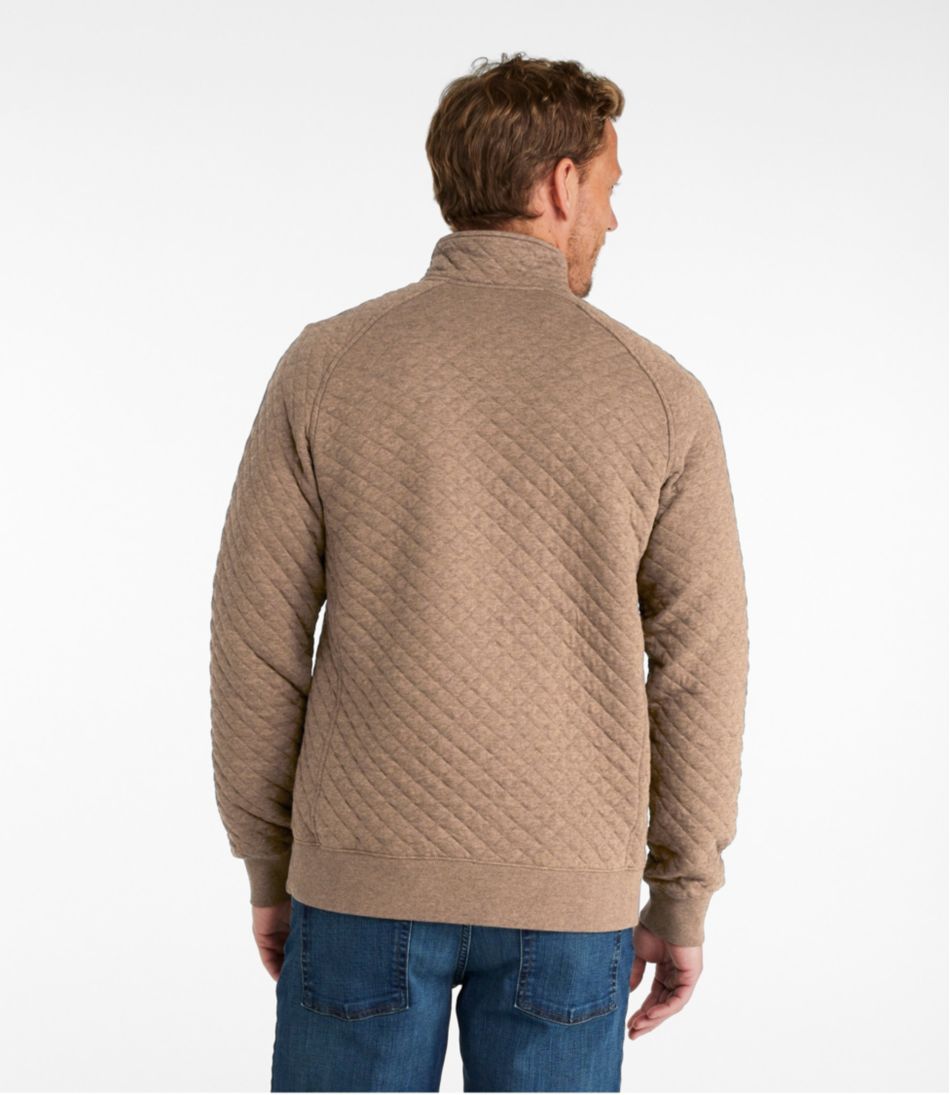 Mockneck Men's Quilted Sweatshirt
