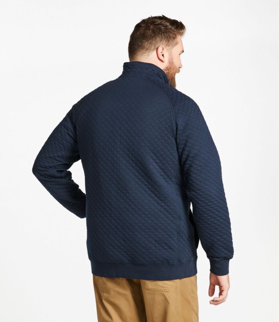 Mockneck Men's Quilted Sweatshirt