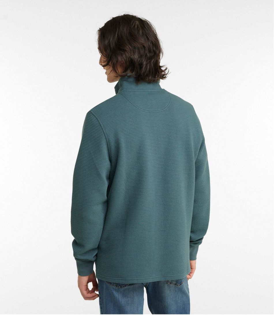 Men's Lakewashed Double-Knit Quarter-Zip Pullover