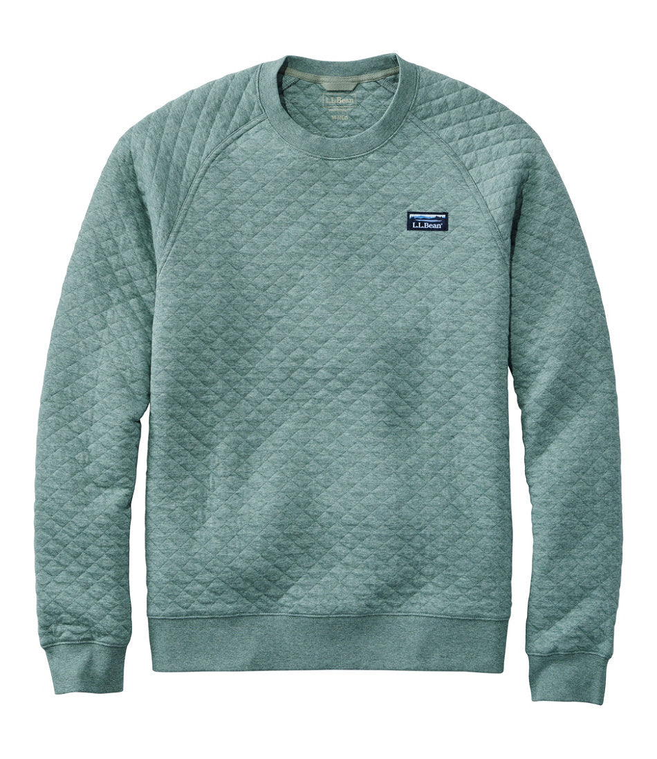 Men's Quilted Sweatshirt Crewneck