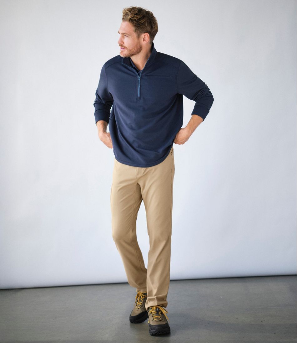 Men's VentureStretch Ottoman-Rib Pullover Quarter-Zip