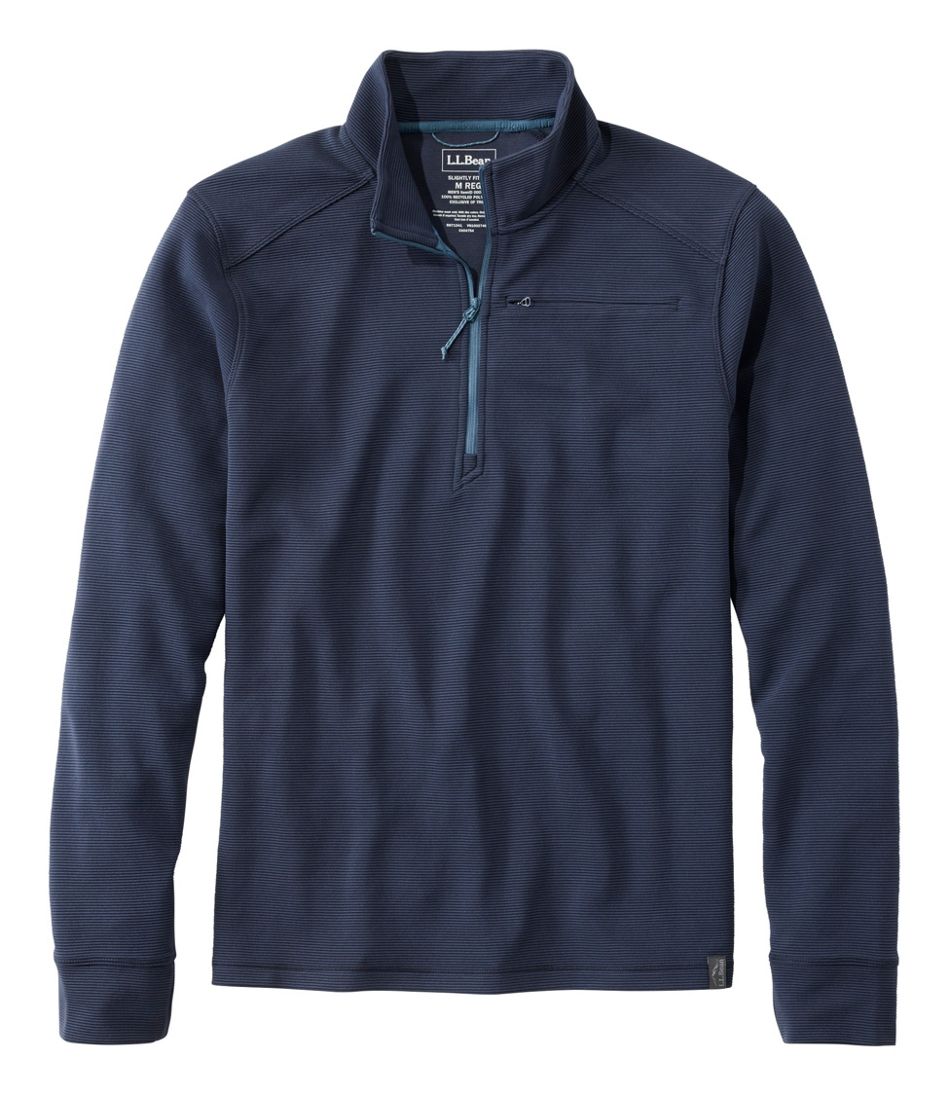 Men's VentureStretch Ottoman-Rib Pullover Quarter-Zip