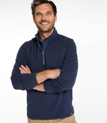 Men's VentureStretch Ottoman-Rib Pullover Quarter-Zip