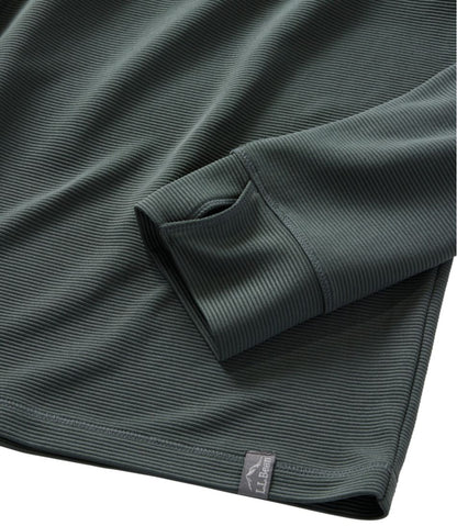 Men's VentureStretch Ottoman-Rib Pullover, Quarter-Zip
