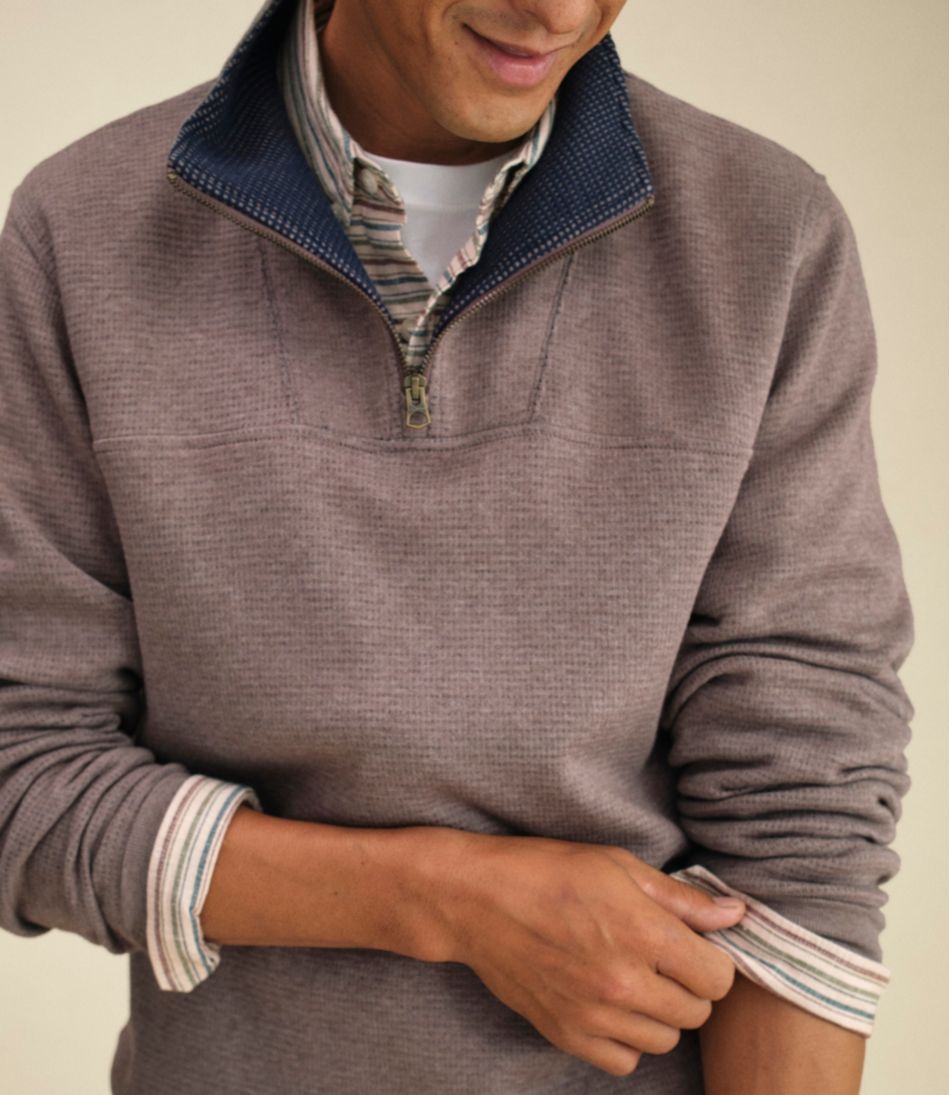Men's All Seasons Textured Sweats Quarter-Zip