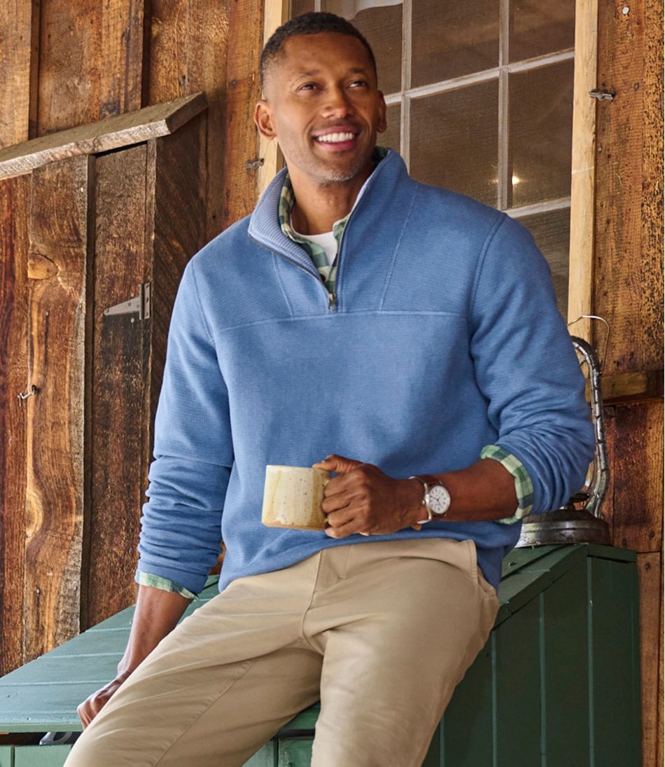 Men's All Seasons Textured Sweats Quarter-Zip