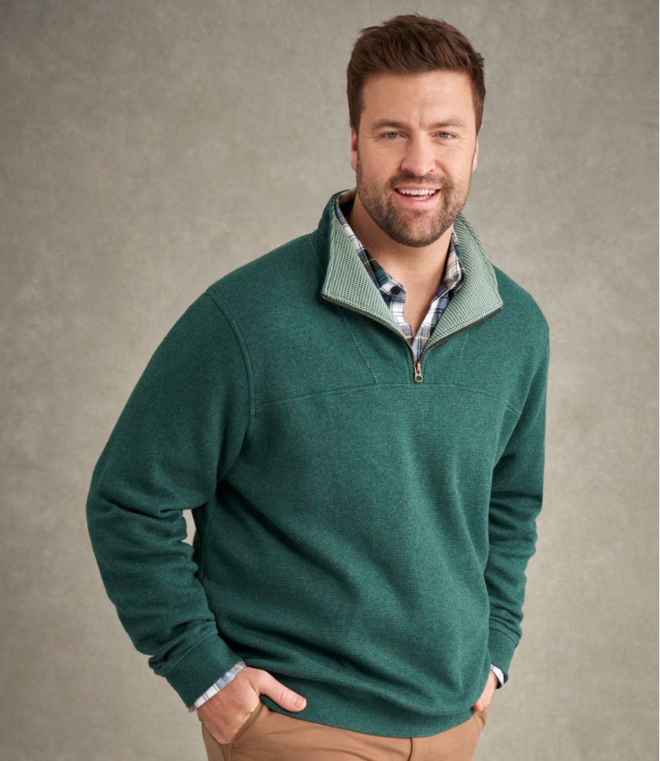 Men's All Seasons Textured Sweats Quarter-Zip