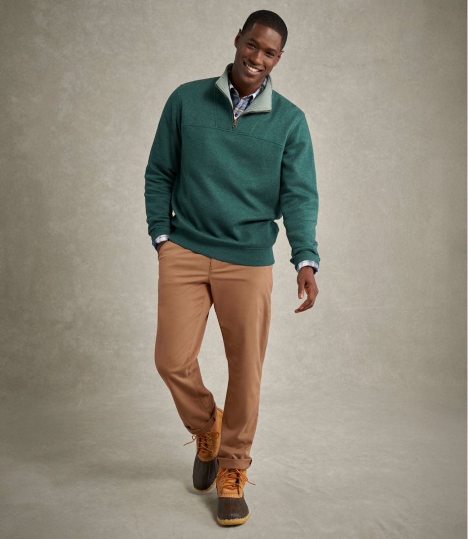 Men's All Seasons Textured Sweats Quarter-Zip