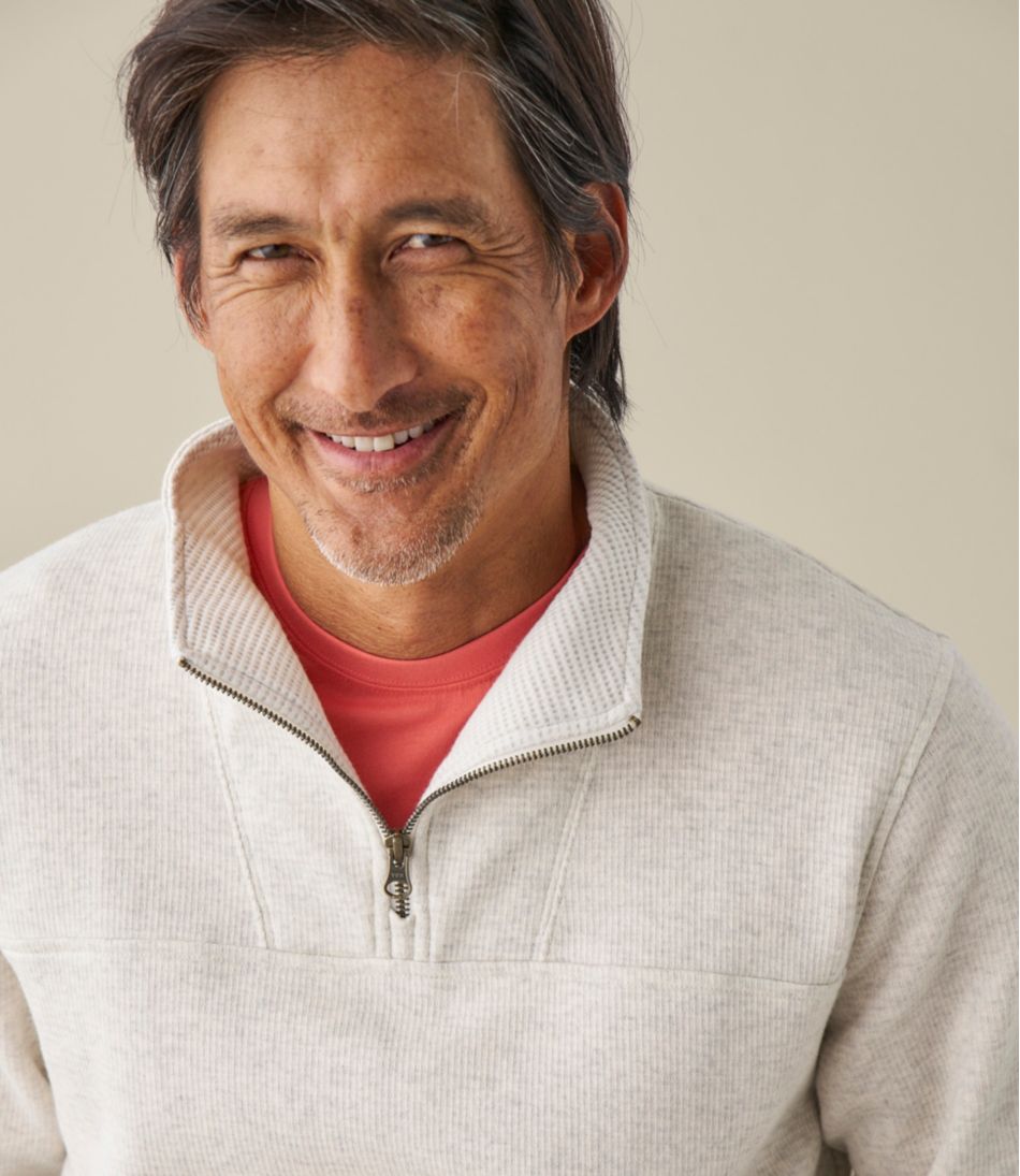 Men's All Seasons Textured Sweats Quarter-Zip