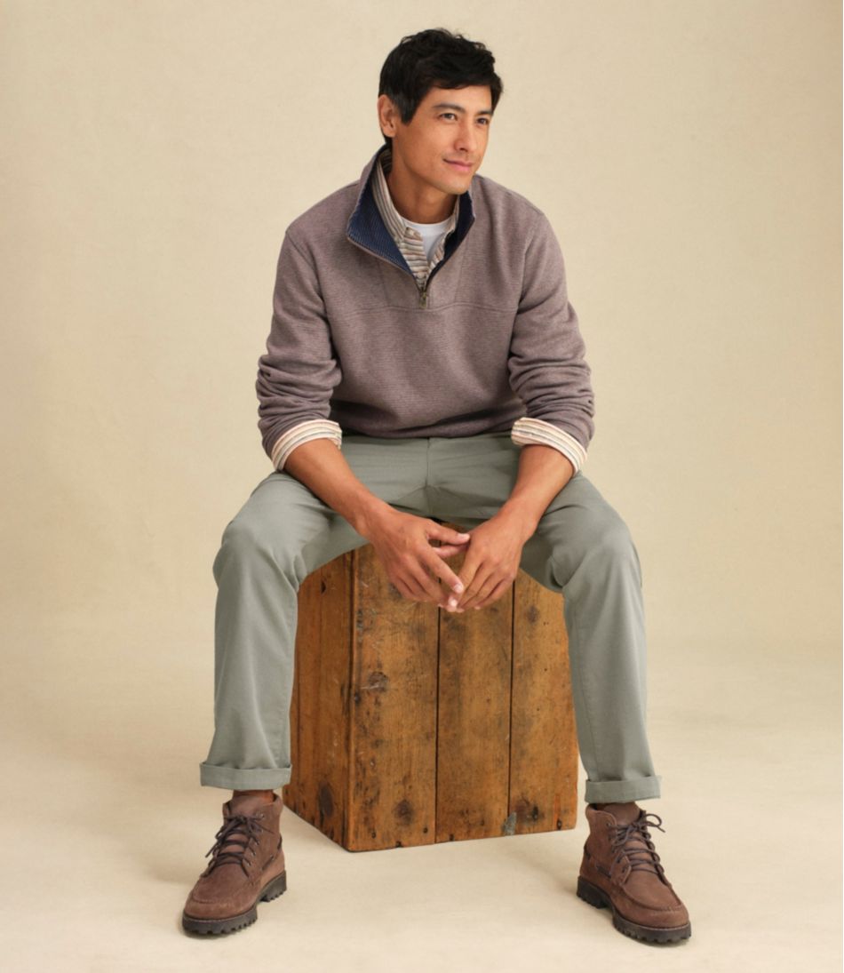 Men's All Seasons Textured Sweats Quarter-Zip