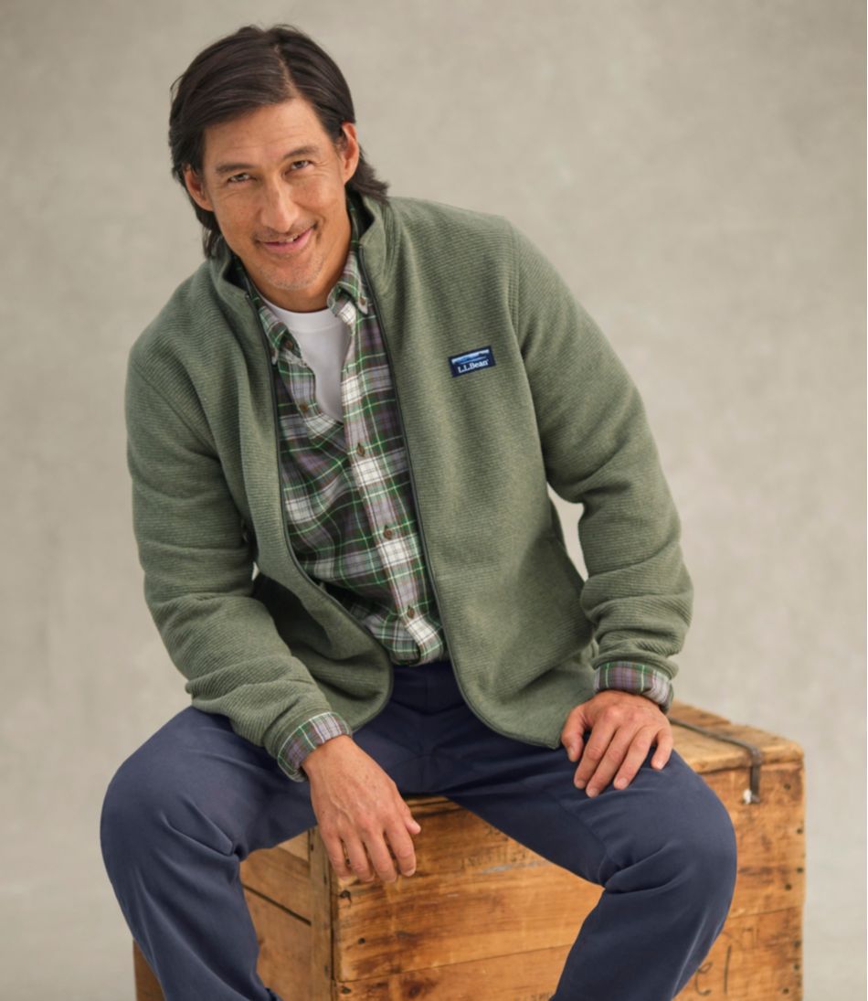Men's Lakewashed Double-Knit Full-Zip