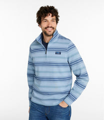 Stripe Men's Comfort Stretch Performance® Piqué Quarter-Zip Pullover