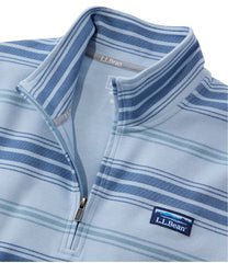 Stripe Men's Comfort Stretch Performance® Piqué Quarter-Zip Pullover
