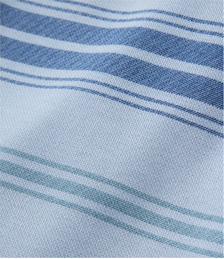 Stripe Men's Comfort Stretch Performance® Piqué Quarter-Zip Pullover