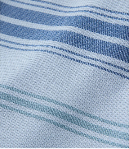 Men's Comfort Stretch Performance® Piqué, Quarter-Zip Pullover, Stripe