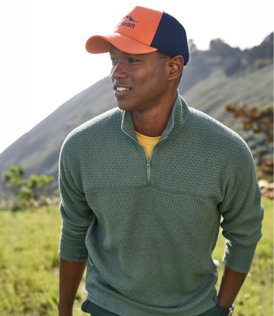 Quarter-Zip Men's Ridgeknit Pullover