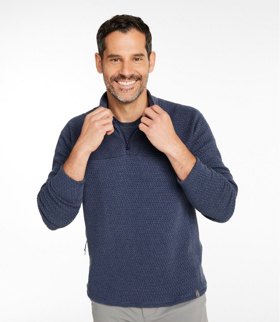Quarter-Zip Men's Ridgeknit Pullover