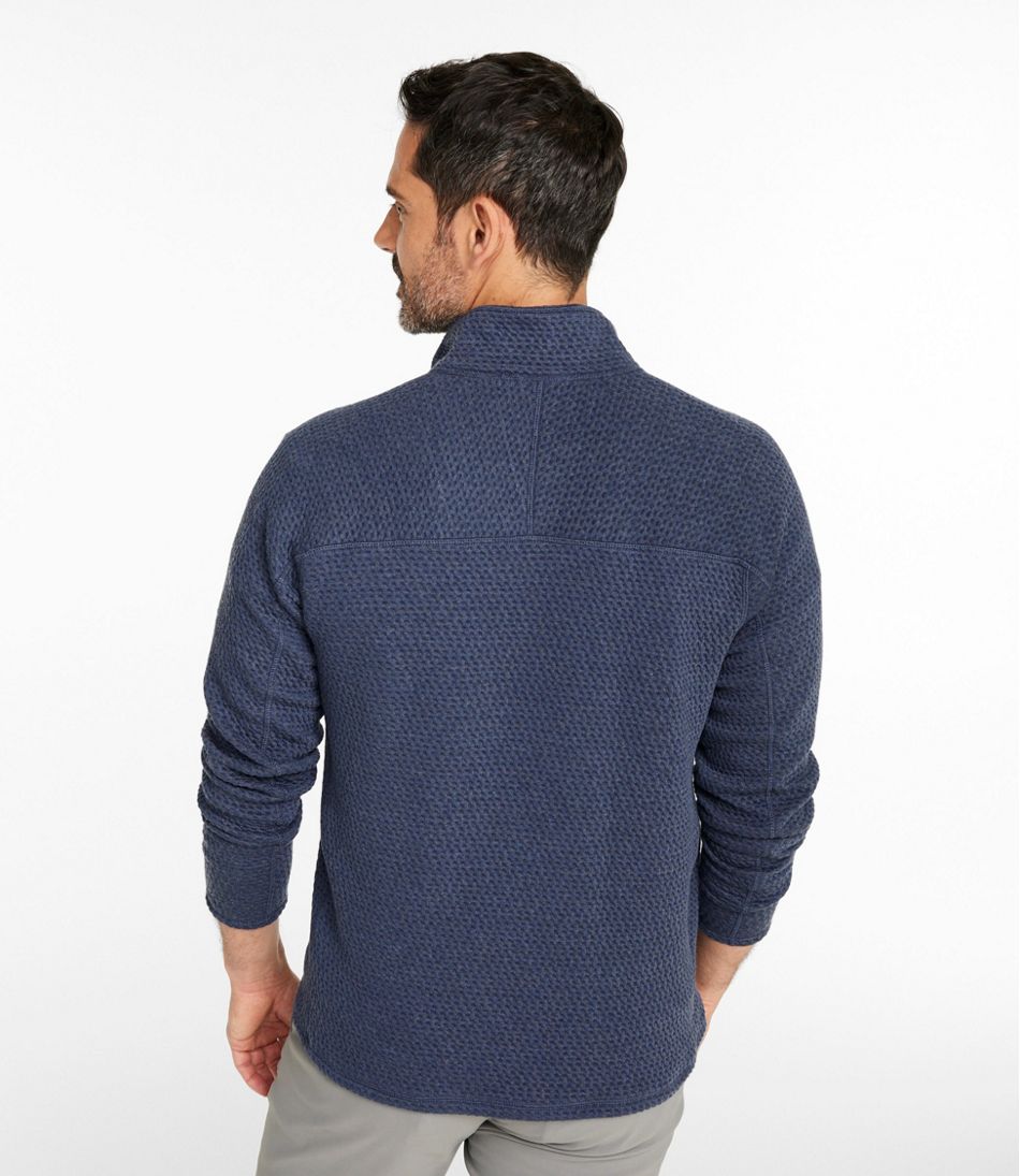 Quarter-Zip Men's Ridgeknit Pullover
