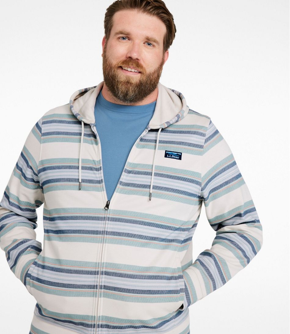 Full-Zip Hoodie Men's Comfort Stretch Performance® Piqué Stripe