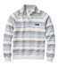 Men's Quilted Sweatshirt Mockneck Stripe
