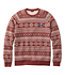 Men's Bean's Quilted Sweatshirt Crewneck Print