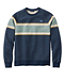 Stripe Men's Quilted Sweatshirt Crewneck