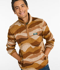 Men's L.L.Bean Sweater Fleece Pullover Print