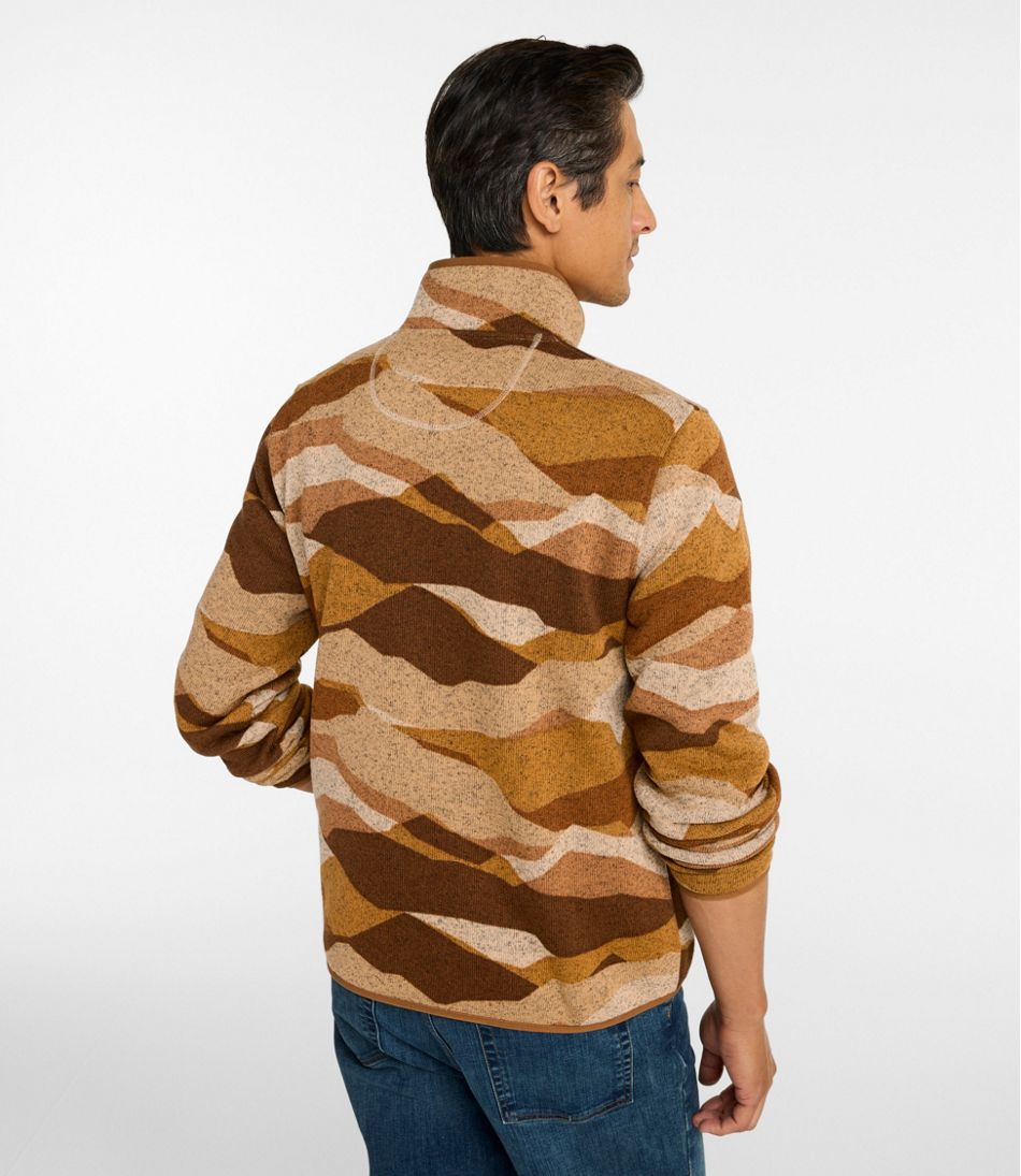 Men's L.L.Bean Sweater Fleece Pullover Print