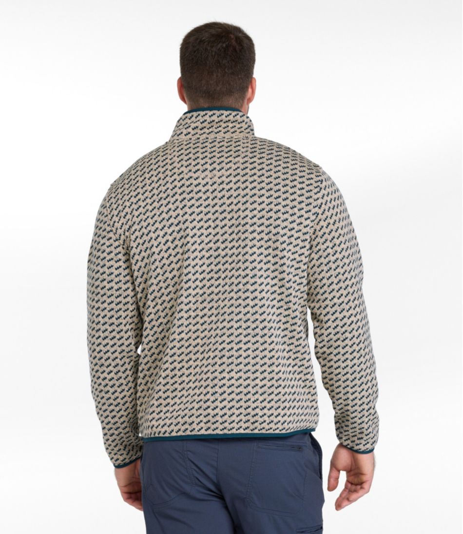 Men's L.L.Bean Sweater Fleece Pullover Print