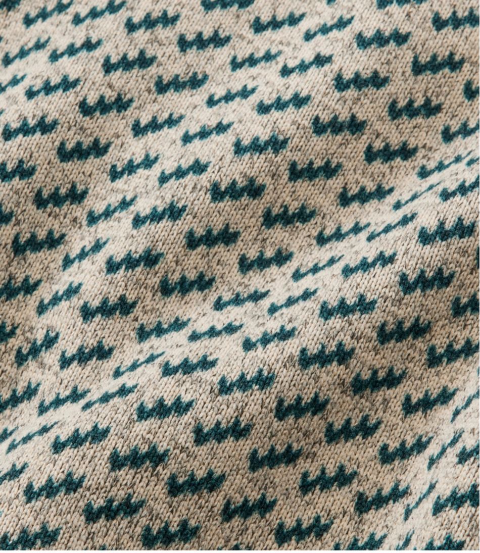 Men's L.L.Bean Sweater Fleece Pullover Print