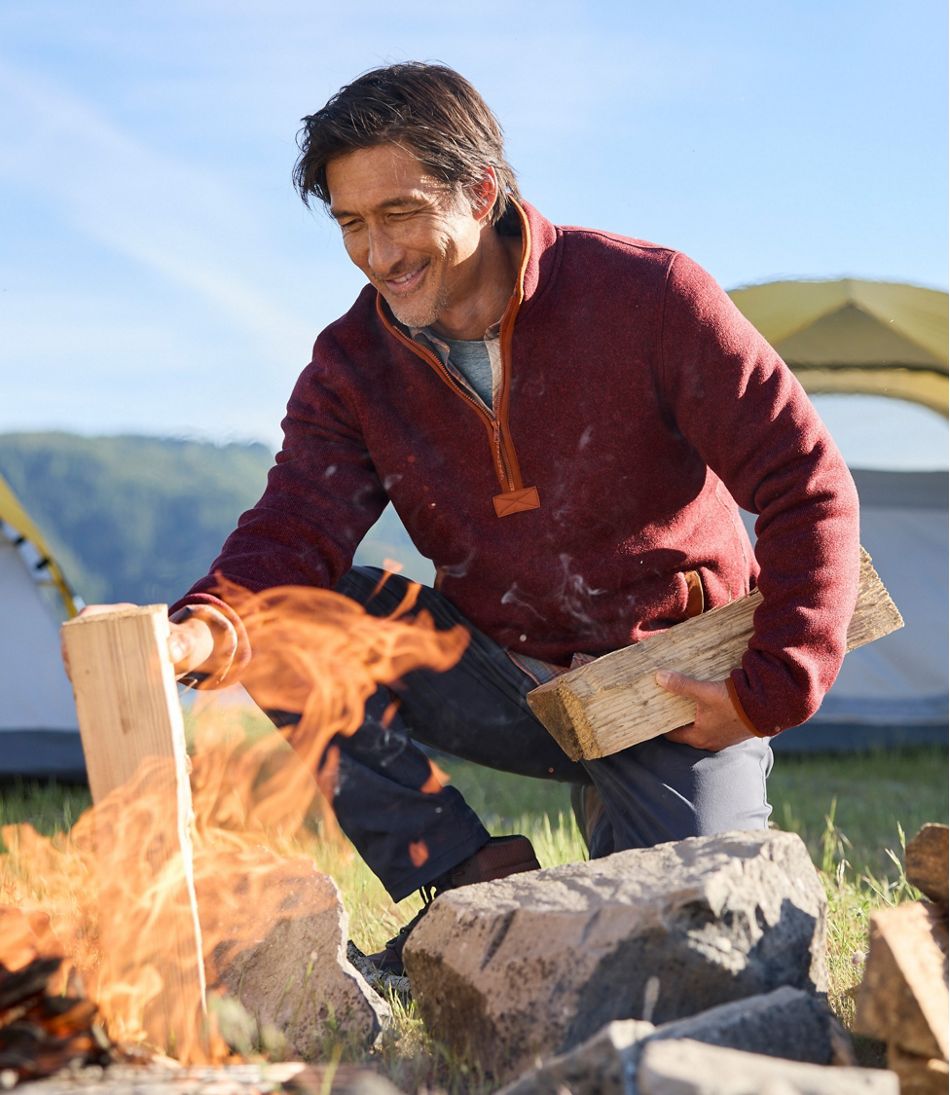 Men's Bean's Sweater Fleece Half-Zip Pullover