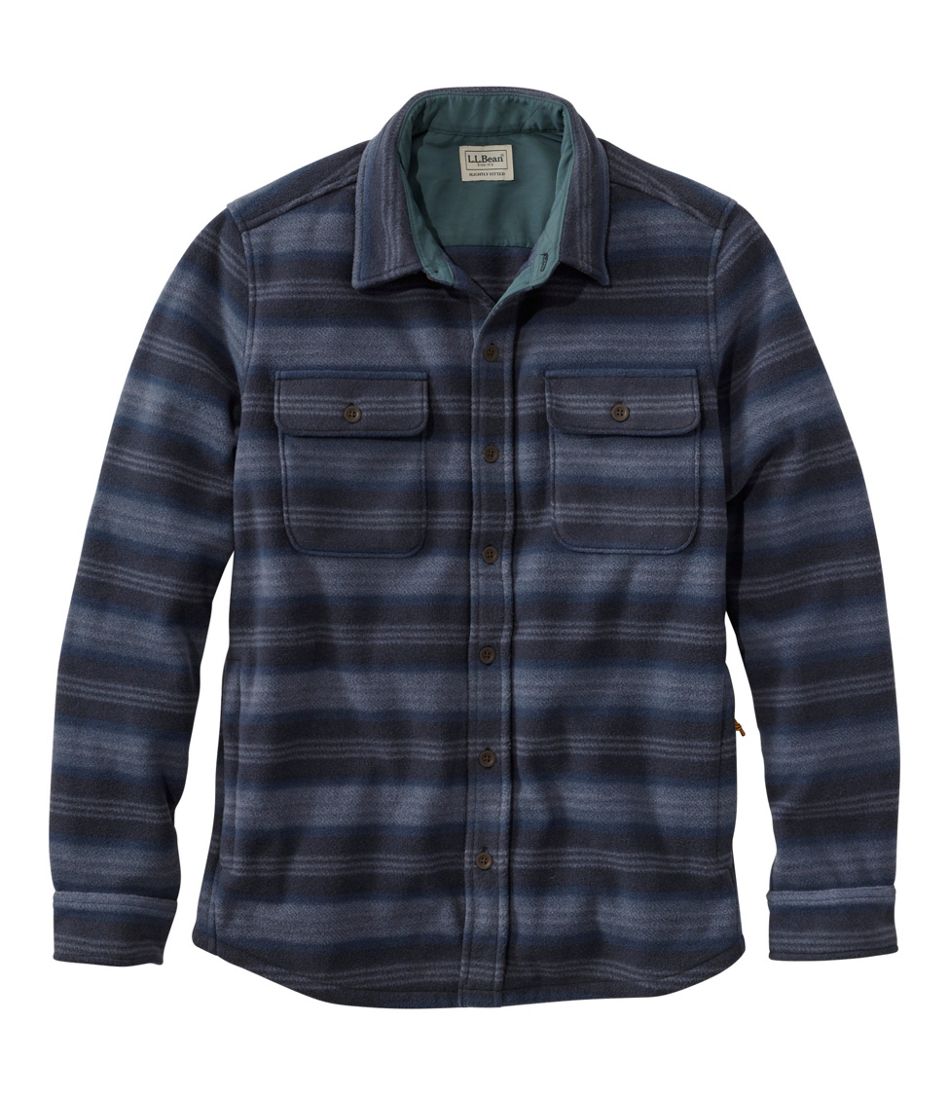 Print Men's Bean's Mariner Fleece Shirt