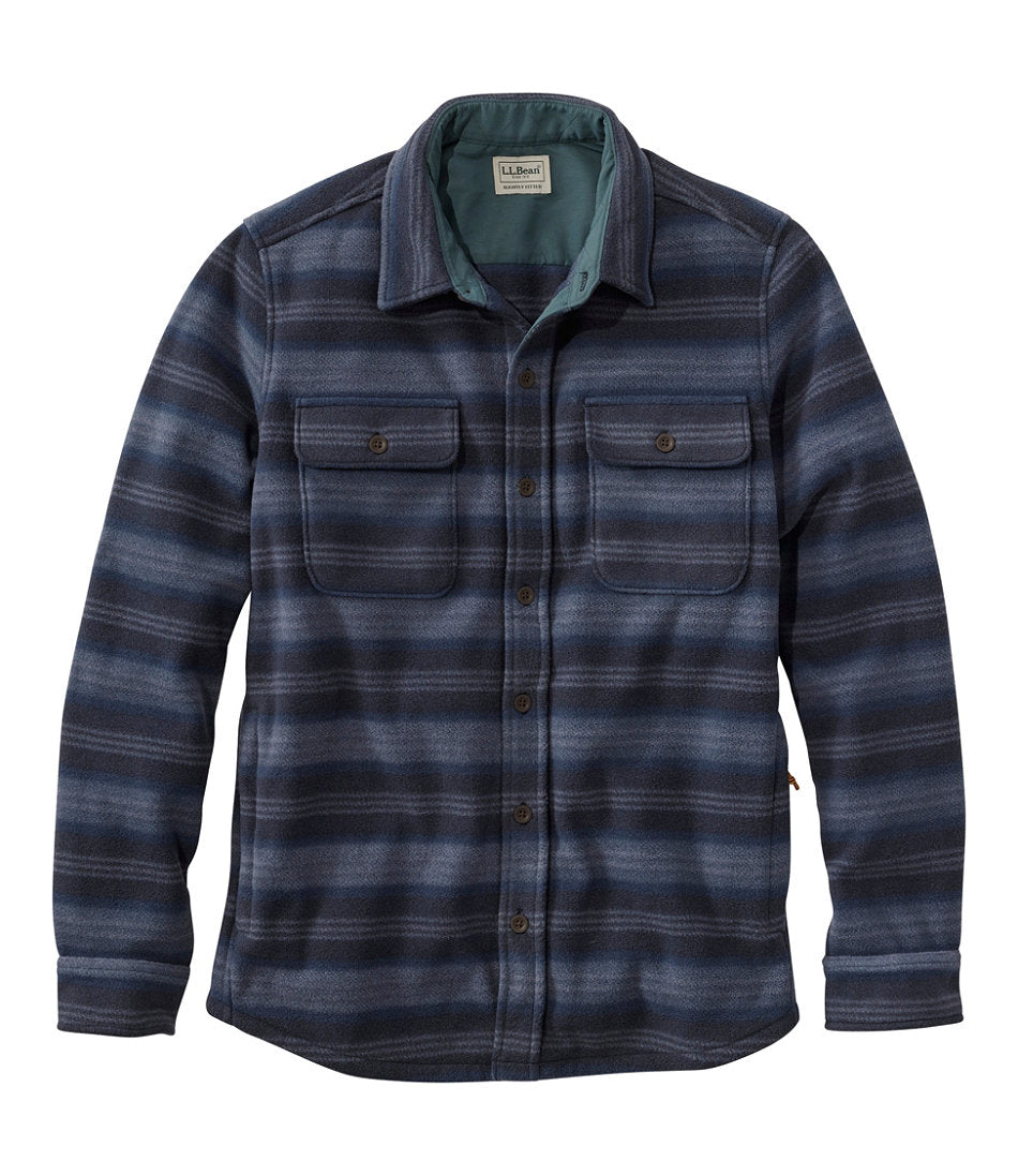 Men's Bean's Mariner Fleece Shirt Print