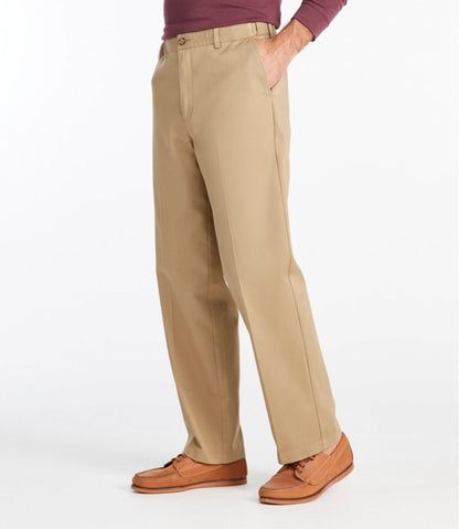 Men's Wrinkle-Free Double L® Chinos, Natural Fit, Hidden Comfort, Plain Front