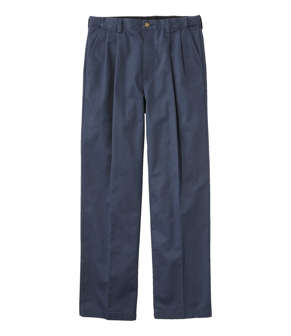 Men's Wrinkle-Free Double L® Chinos Natural Fit Hidden Comfort Pleated