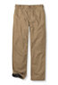 Plain Front Men's Double L® Chinos Natural Fit Flannel-Lined