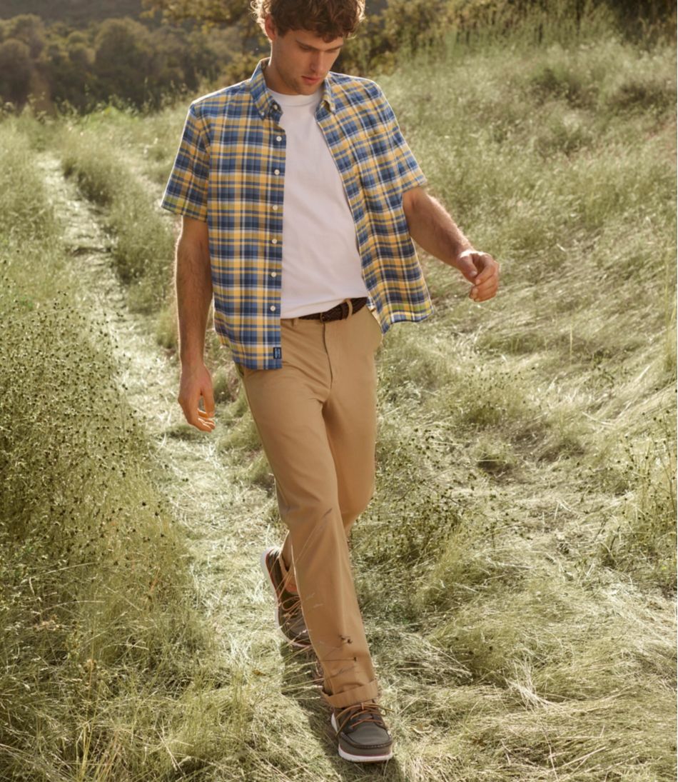 Straight Leg Men's Lakewashed® Stretch Khakis Standard Fit