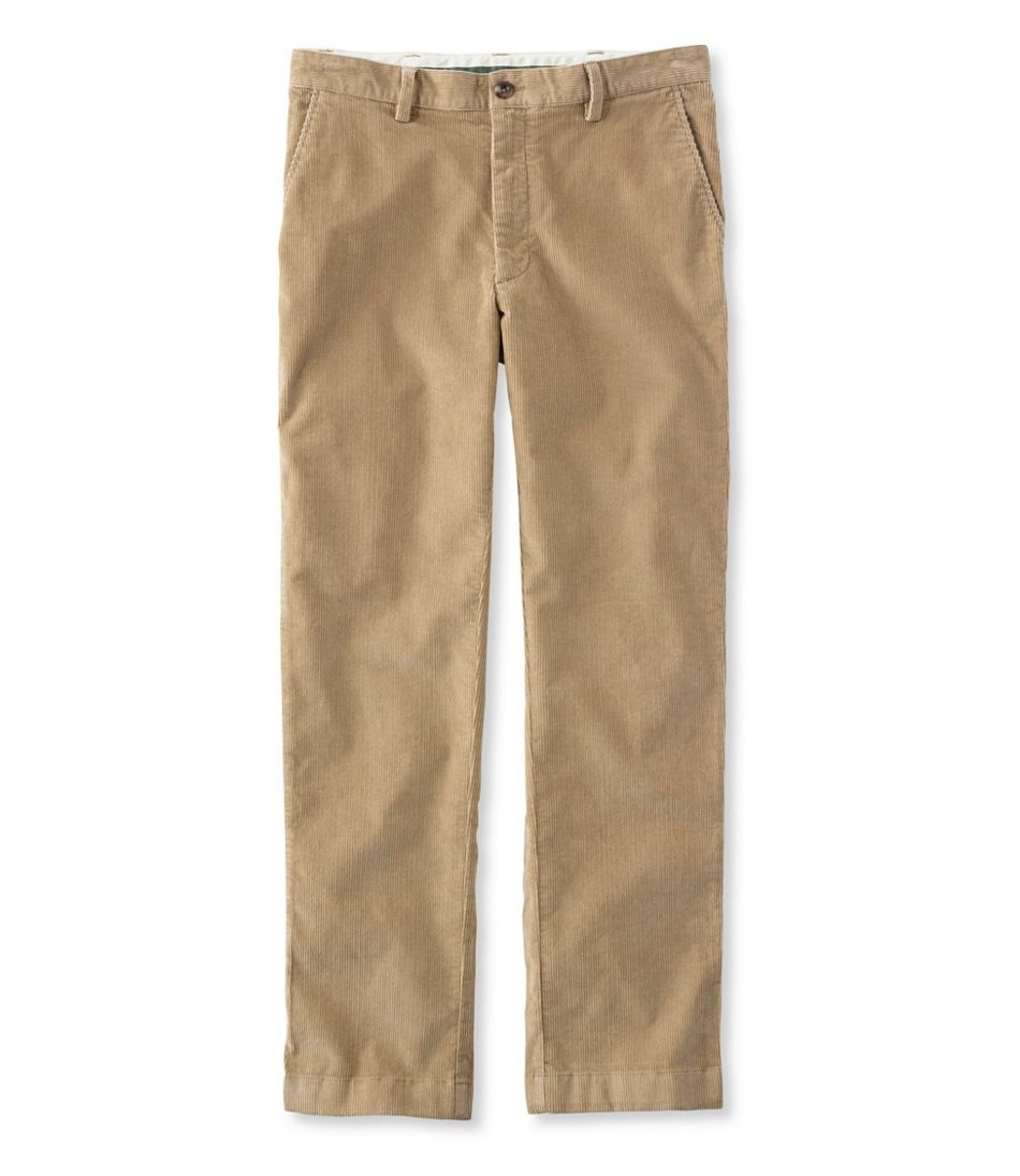 Plain Front Men's L.L.Bean Stretch Country Corduroy Pants Classic Fit