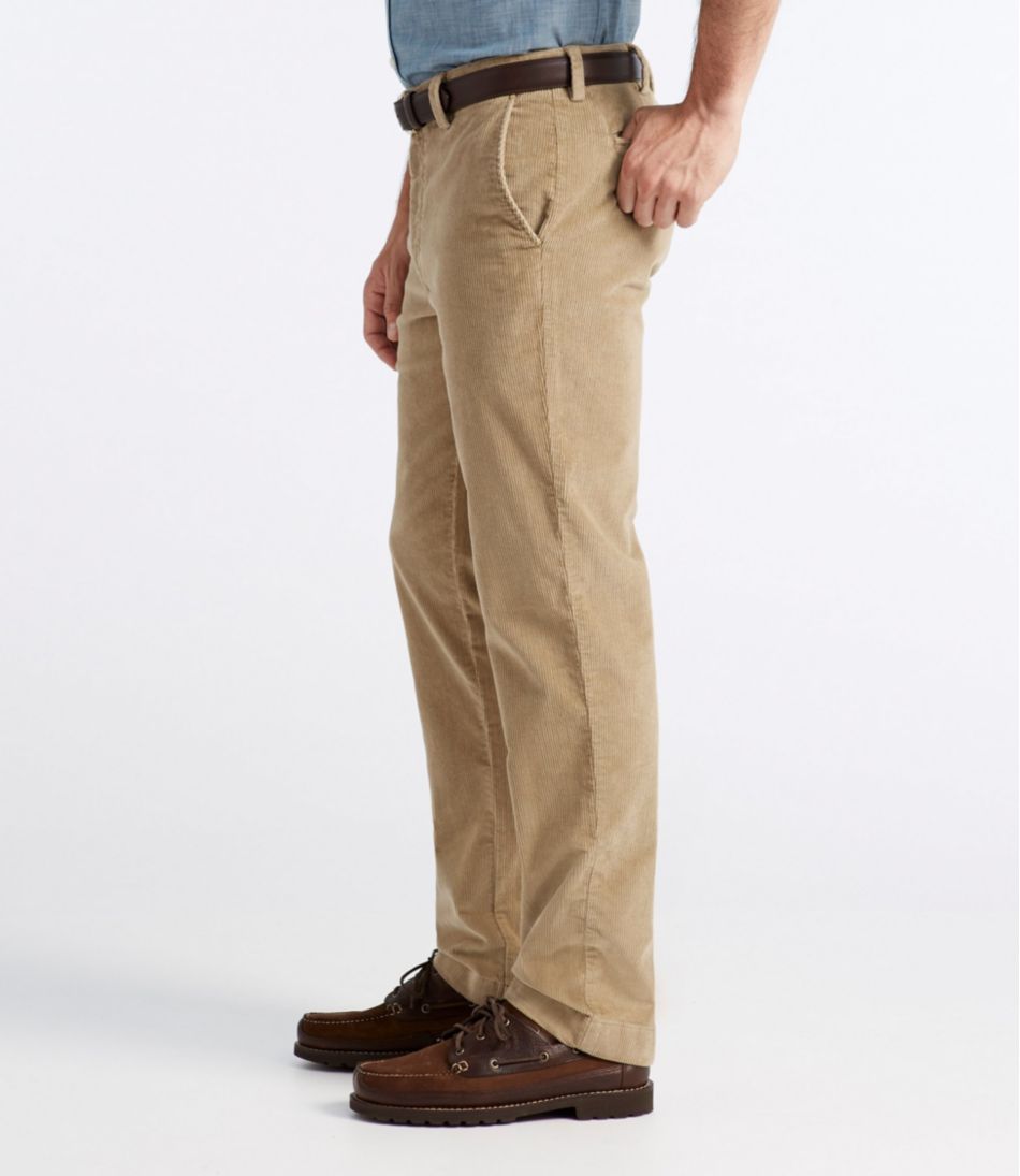 Plain Front Men's L.L.Bean Stretch Country Corduroy Pants Classic Fit