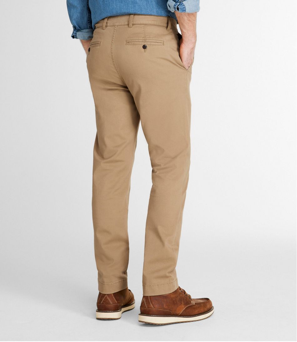 Slim Fit Men's Lakewashed® Stretch Khakis Straight Leg