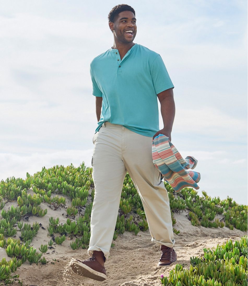 Classic Fit Men's Tropic-Weight Cargo Pants Straight Leg