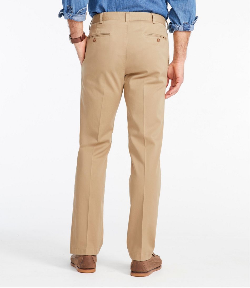 Standard Fit Plain Front Men's Wrinkle-Free Double L® Chinos