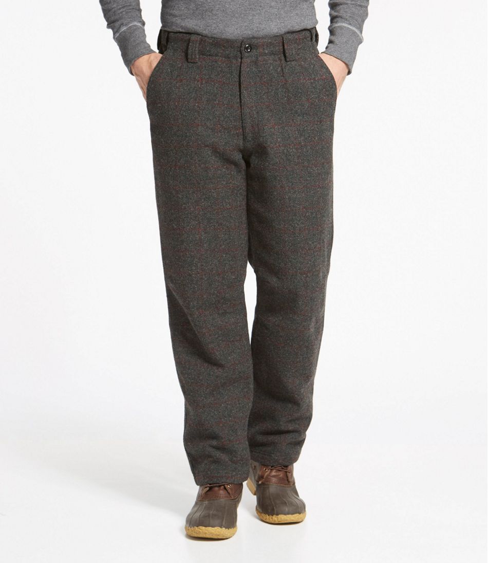 Men's Maine Guide Wool Pants with PrimaLoft Plaid