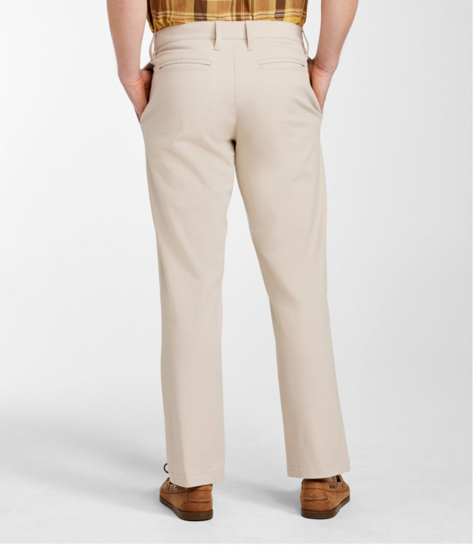 Men's Easy-Care Stretch Chinos Straight Leg Classic Fit