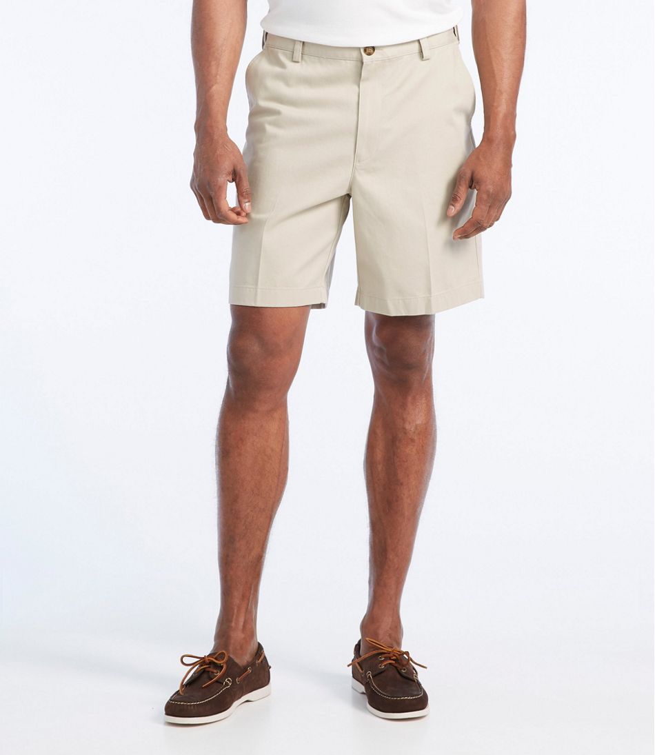 Hidden Comfort Waist Men's Wrinkle-Free Double L® Chino Shorts 8" Natural Fit