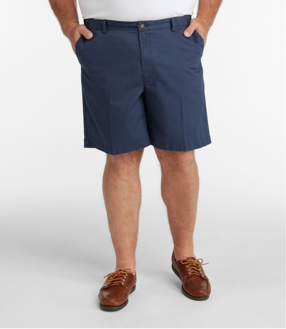 Hidden Comfort Waist Men's Wrinkle-Free Double L® Chino Shorts 8" Natural Fit
