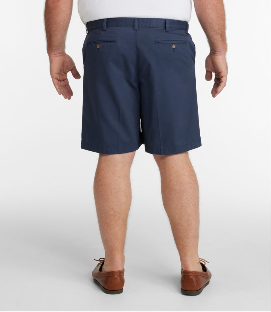 Hidden Comfort Waist Men's Wrinkle-Free Double L® Chino Shorts 8" Natural Fit