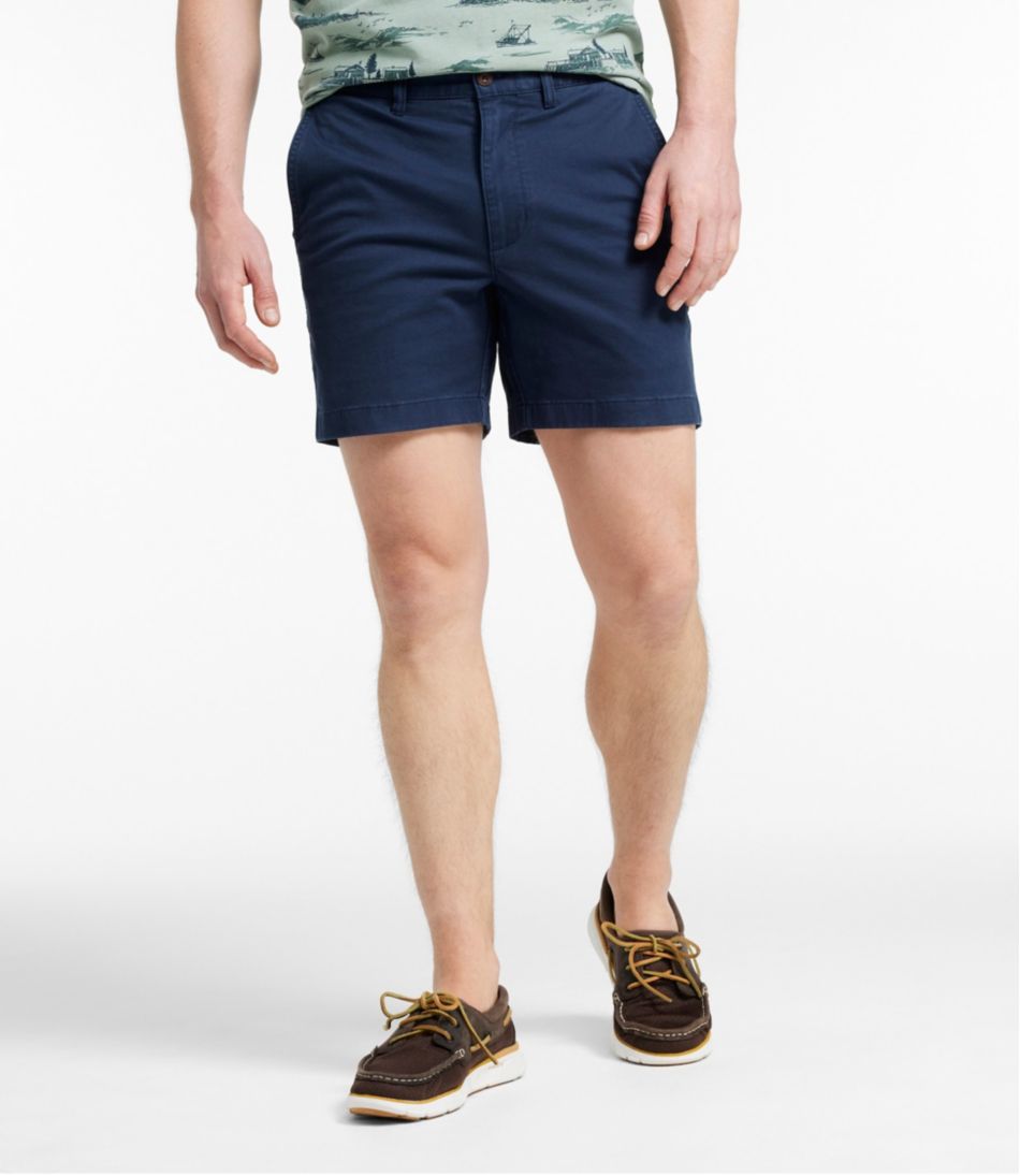 Men's Lakewashed® Stretch Khaki Shorts 6"