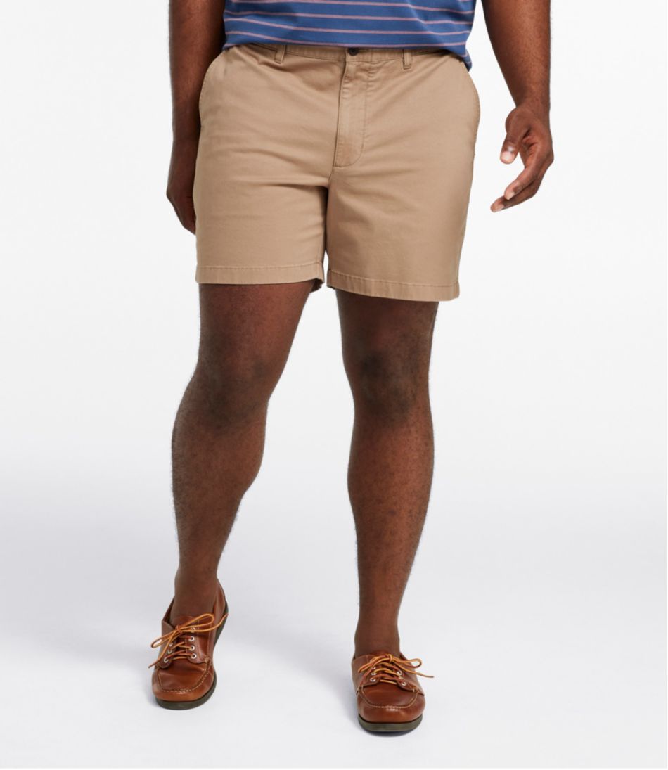 Men's Lakewashed® Stretch Khaki Shorts 6"