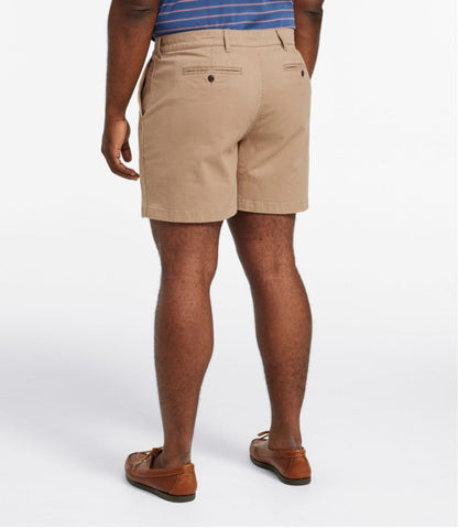 Men's Lakewashed® Stretch Khaki Shorts, 6"
